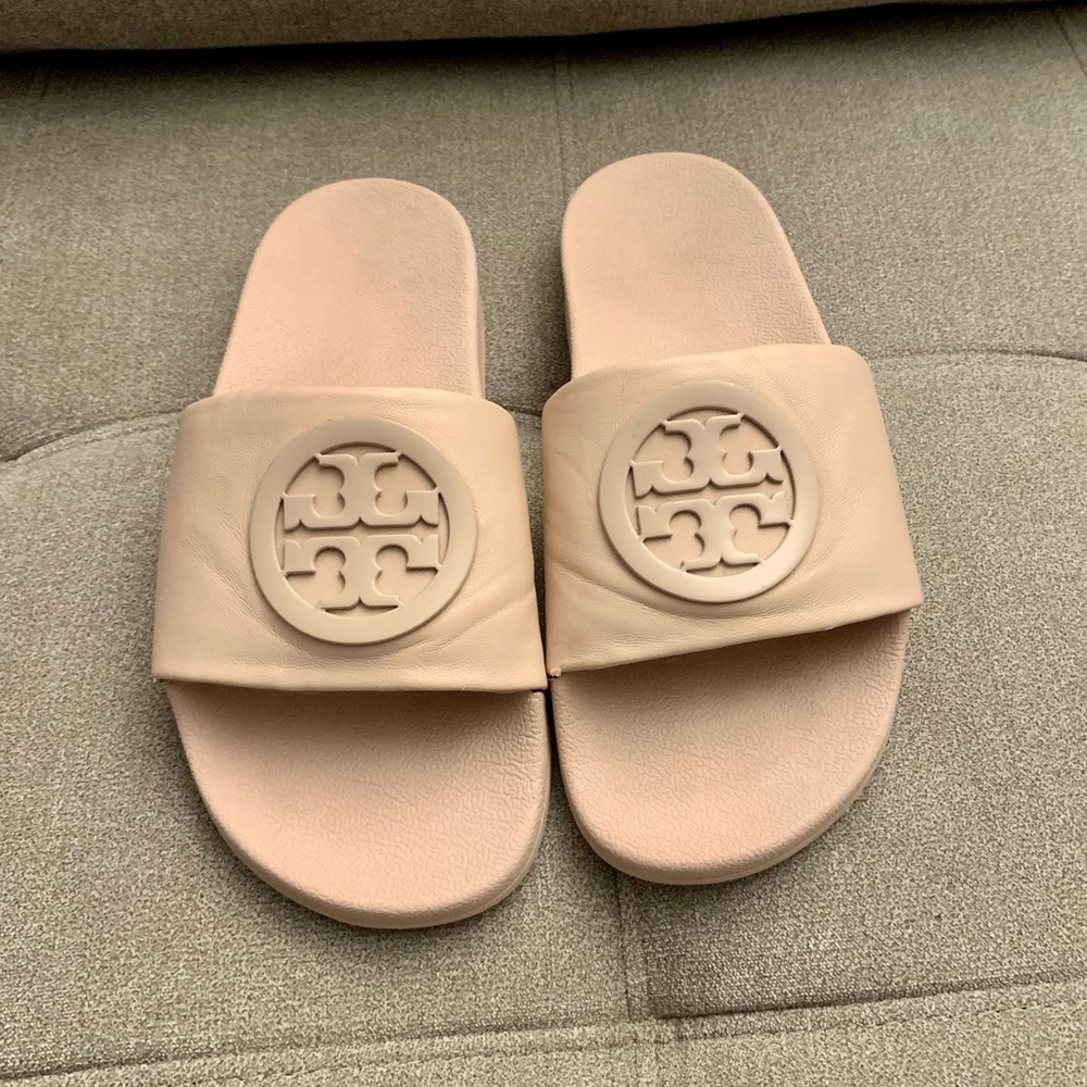 Tory Burch Light Pink Slides size 8